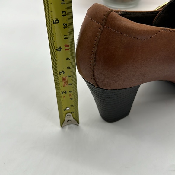 Clarks Bendables Carmel Color Leather Heels Size 10 MCH6873E - Picture 4 of 7